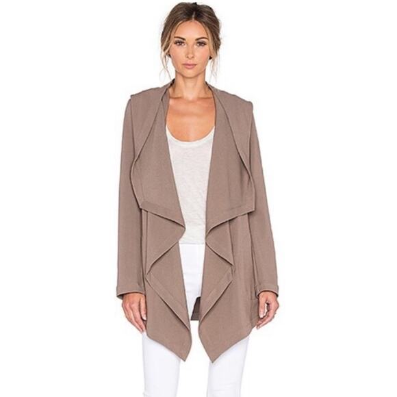REVOLVE Soia & Kyo Sarie Draped Hooded Jacket Trench Coat Taupe XS Structured - Picture 15 of 16